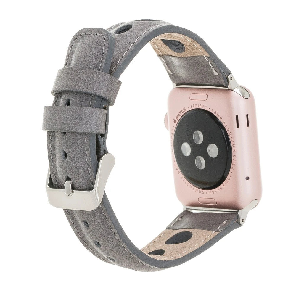 Apple Watch Uyumlu Deri Kordon Çember 42-44-45mm RST9