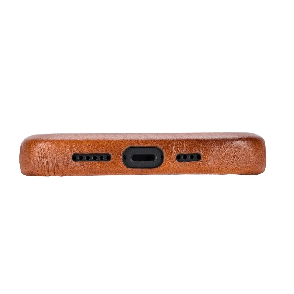 Apple iPhone 14 Plus Uyumlu Deri Arka Kapak ROCK RST2EF