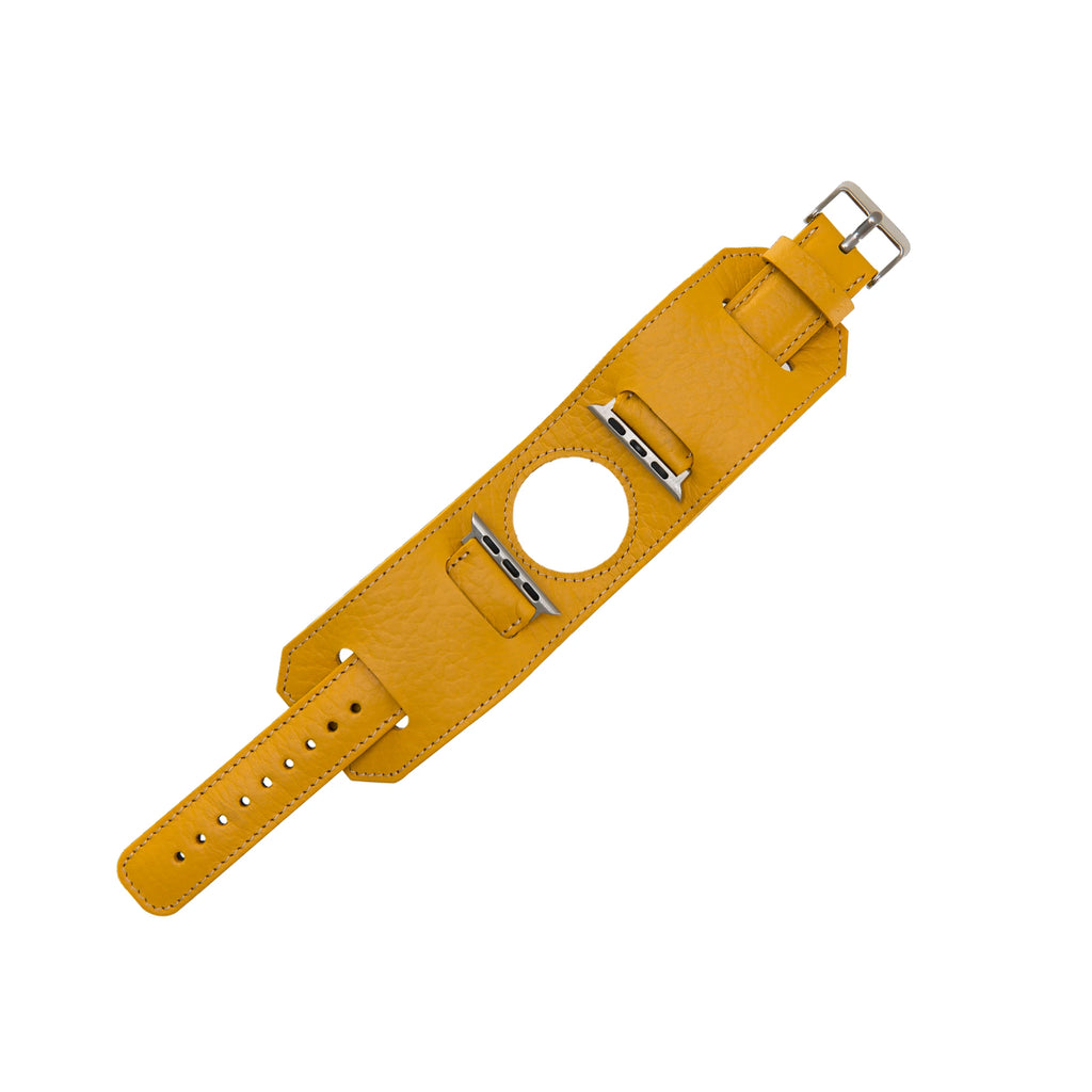 Apple Watch Uyumlu Deri Kordon 42-44-45mm Cuff FL12