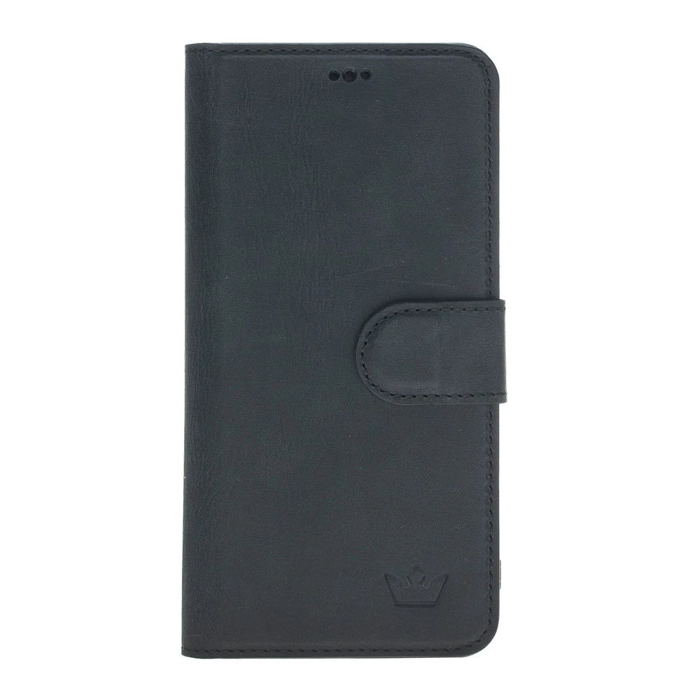 Huawei P20 Uyumlu Deri Cüzdanlı Kılıf Siyah