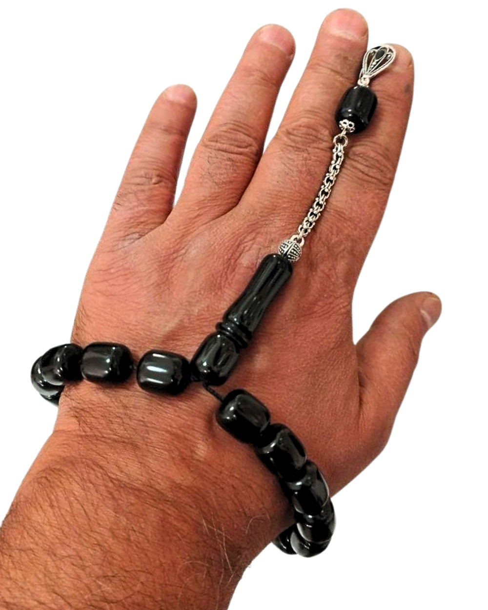 Kapsül Kesim Gürcistan Oltu Taşı EFE Tesbih 12 x 14 mm